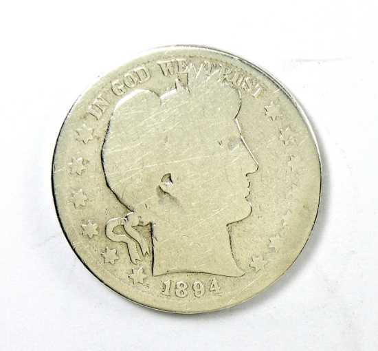 94.  1894-S Barber Half Dollar