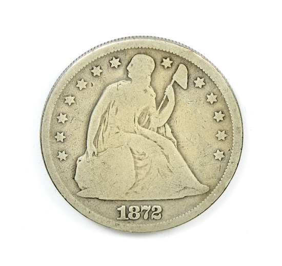 213.    1872   Seated Liberty Silver Dollar