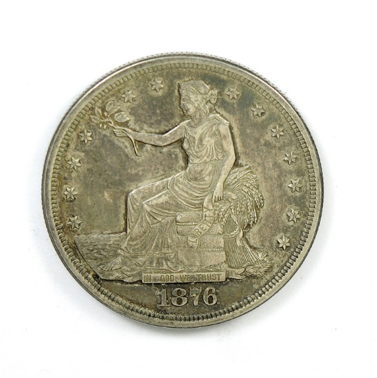 214.    1876-S Trade Silver Dollar