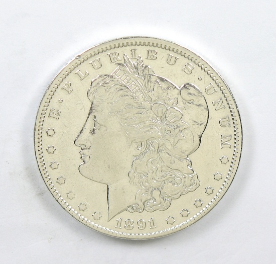 262.    1891-CC Morgan Silver Dollar