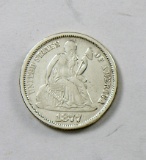 50.  1877   Seated Liberty Dime