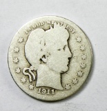 70.  1911-D Barber Quarter Dollar