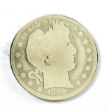 100.    1898   Barber Half Dollar