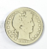 101.    1898-O Barber Half Dollar