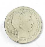 109.    1902-O Barber Half Dollar