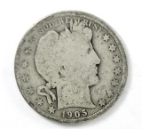 117.    1905-O Barber Half Dollar