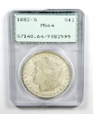 235.    1882-S Morgan Silver Dollar PCGS Certified MS64