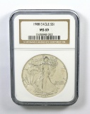 315.    1988 American Eagle Silver Dollar NGC Certified MS69