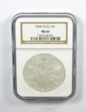 331.    2004 American Eagle Silver Dollar NGC Certified MS69