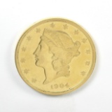 366.    1904    $20 U.S. GOLD LIBERTY