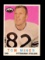 1959 Topps Football Card #52 Tom Miner Pittsburgh Steelers