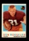 1959 Topps Football Card #123 Don Bosseler Washington Redskins