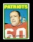 1972 Topps Football Card #23 Len St. Jean Boston Patriots