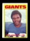 1972 Topps Football Card #207 Hall of Famer Ron Johnson New York Giants. Ha
