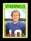 1972 Topps Football Card #225 Hall of Famer Fran Tarkenton Minnesota Viking