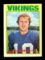 1972 Topps Football Card #225 Hall of Famer Fran Tarkenton Minnesota Viking