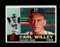 1960 Topps Baseball Card #107 Carl Willey Milwaukee Braves