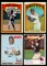 1970s Hank Aaron Grouping of (4) Baseball Cards. All Have Pin Holes At The