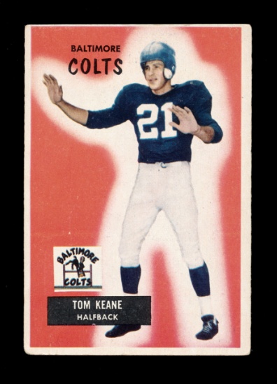 1955 Bowman Football Card #30 Tom Keane Baltimore Colts