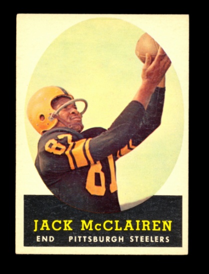 1958 Topps Football Card #51 Jack McClairen Pittsburgh Steelers