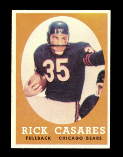 1958 Topps Football Card #53  Rick Casares Chicago Bears