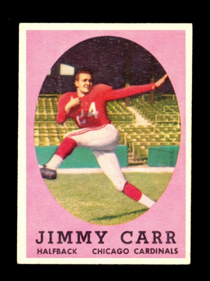 1958 Topps Football Card #65 James Carr Chicago Bears