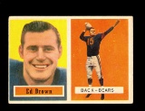 1957 Topps Football Card #43 Ed Brown Chicago Bears