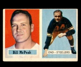 1957 Topps Football Card #51 Bill McPeak Pittsburgh Steelers