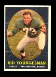 1958 Topps Football Card #24 Sid Youngleman Philadelphia Eagles