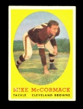 1958 Topps Football Card #59 Hall of Famer Mike McCormack Cleveland Browns