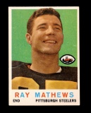 1959 Topps Football Card #11 Ray Mathews Pittsburgh Steelers