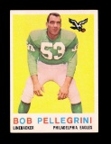 1959 Topps Football Card #16 Bob Pellagrini Philadelphia Eagles