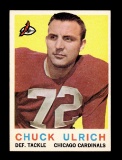 1959 Topps Football Card #57 Chuck Ulrich Chicago Bears