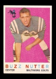 1959 Topps Football Card #78 Buzz Nutter Baltimore Colts