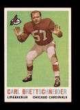 1959 Topps Football Card #81 Carl Brettschneider Chicago Cardinals