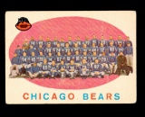1959 Topps Football Card #104 Chicago Bears Team/First Series Checklist