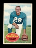 1960 Topps Football Card #43 Dave Middleton Detroit Lions