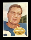 1960 Topps Football Card #77 Pat Summerall New York Giants