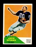 1960 Fleer ROOKIE Football Card #39 Rookie Jack Spikes Dallas Texans
