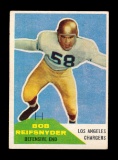 1960 Fleer Football Card #42 Bob Reifsnyder Los Angeles Rams