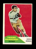 1960 Fleer Football Card #54 Frank Bernardi Denver Broncos