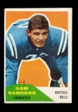 1960 Fleer Football Card #57 Sam Sanders Buffalo Bills