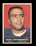 1961 Topps Football Card #31 Nick Pietrosante Detroit Lions