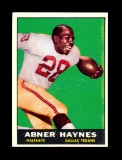 1961 Topps Football Card #133 Abner Haynes Dallas Texans
