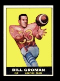 1961 Topps Football Card #142 Bill Groman Houston Oilers