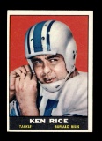 1961 Topps Football Card #162 Ken Rice Buffalo Bills