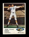 1961 Fleer Football Card #133 John (Chuck) Green Buffalo Bills