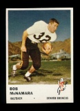 1961 Fleer Football Card #146 Bob McNamara Denver Broncos