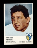 1961 Fleer Football Card #165 Volney Peters San Diego Chargers