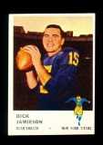 1961 Fleer Football Card #211 Dick Jamieson New York Giants